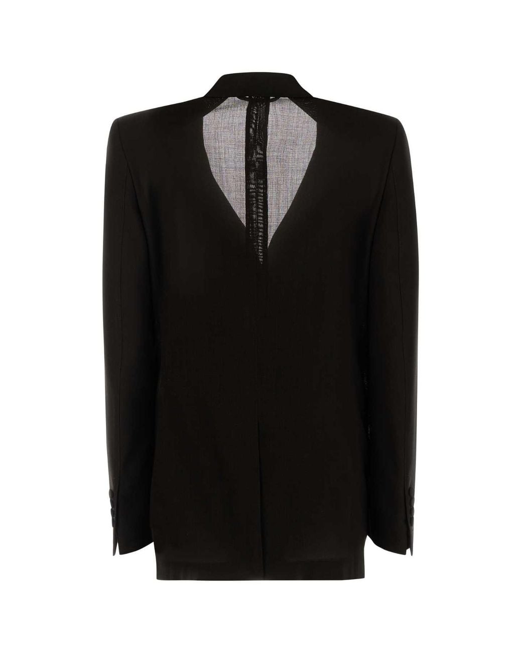 Tom Ford Black Light Virgin Wool Double Breasted Jacket