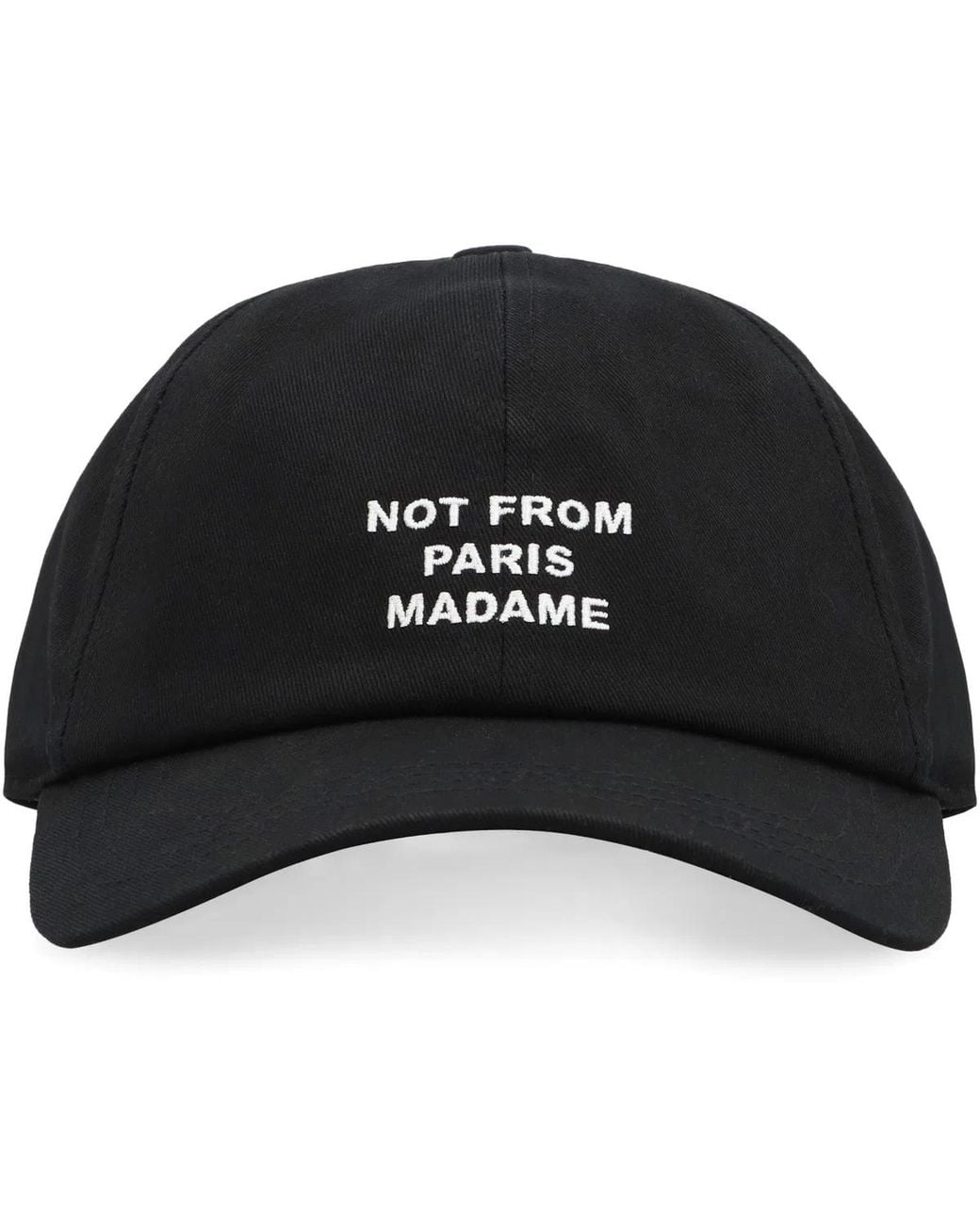 Drole de Monsieur Black Slogan Baseball Cap for men