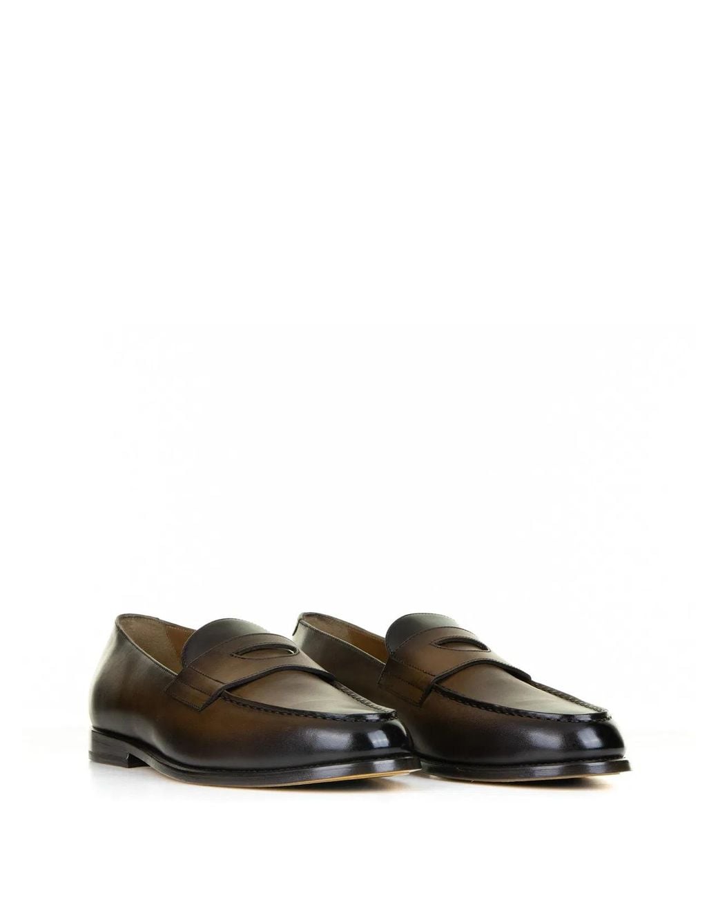 Doucal's Brown Leather Moccasin for men