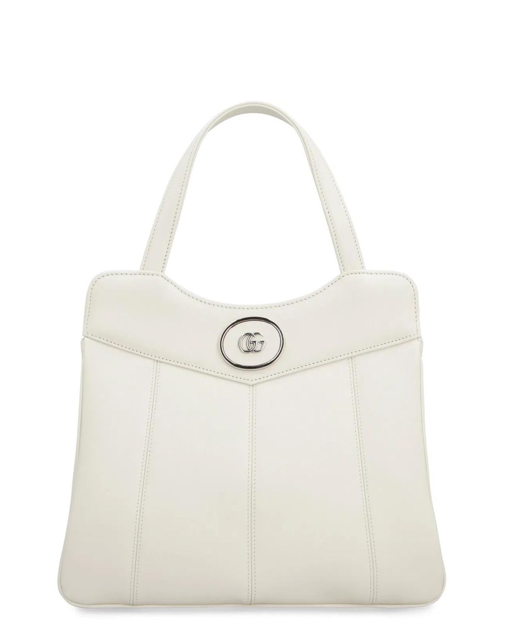 Gucci Natural Chic Quilted Calfskin Mini Tote With Chain Strap