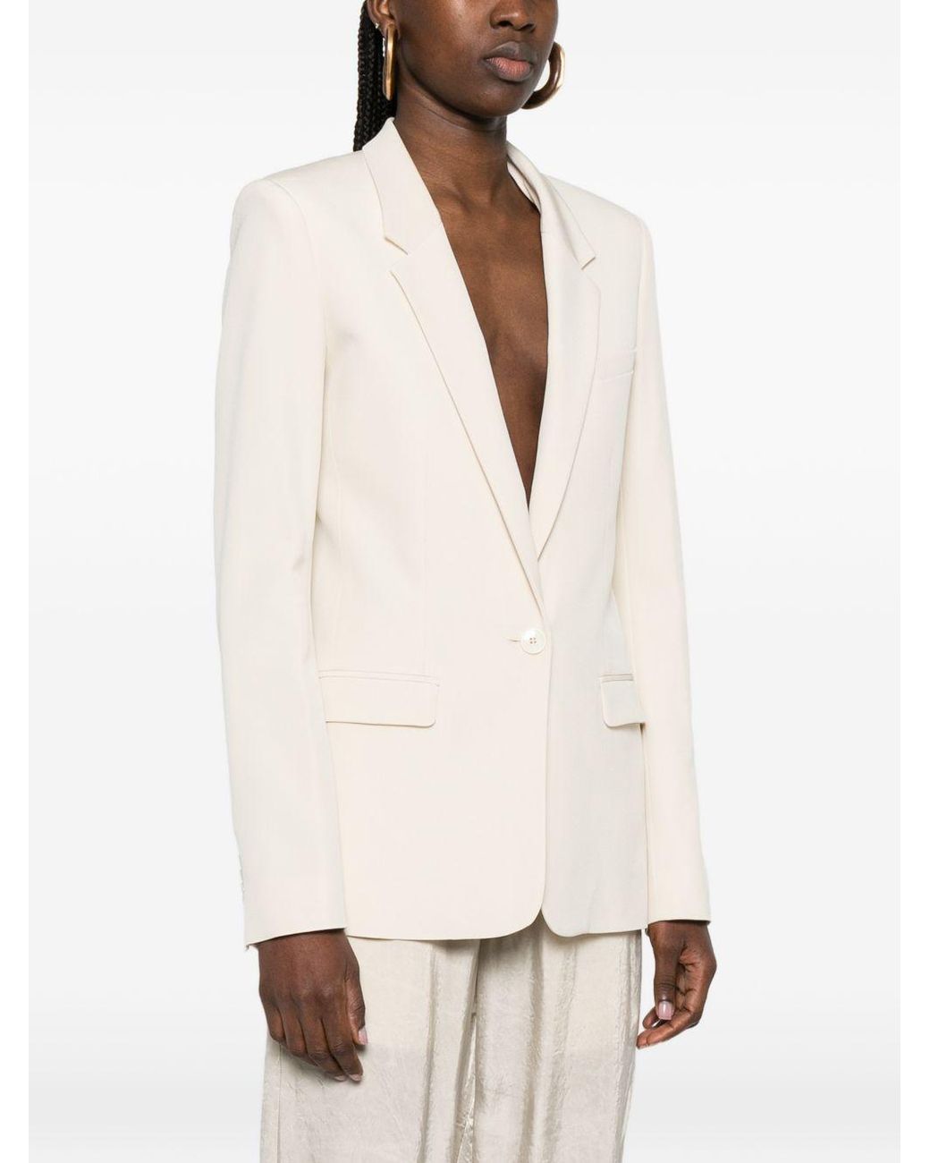 Isabel Marant Natural Feray Single-Breasted Jacket