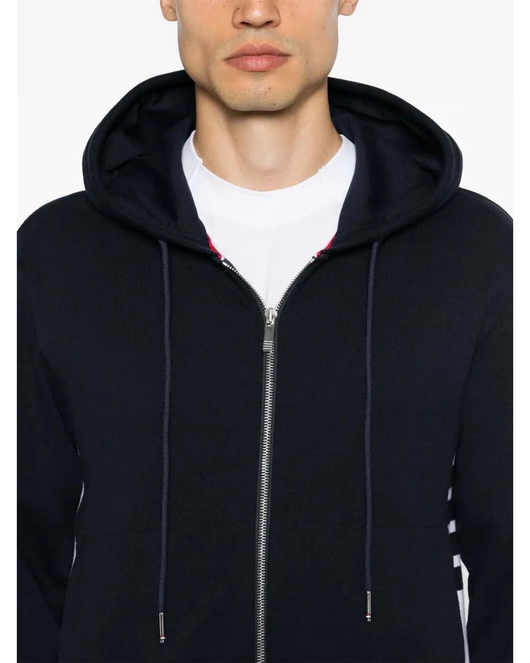 Thom Browne Navy Blue Cotton Sweatshirt for men