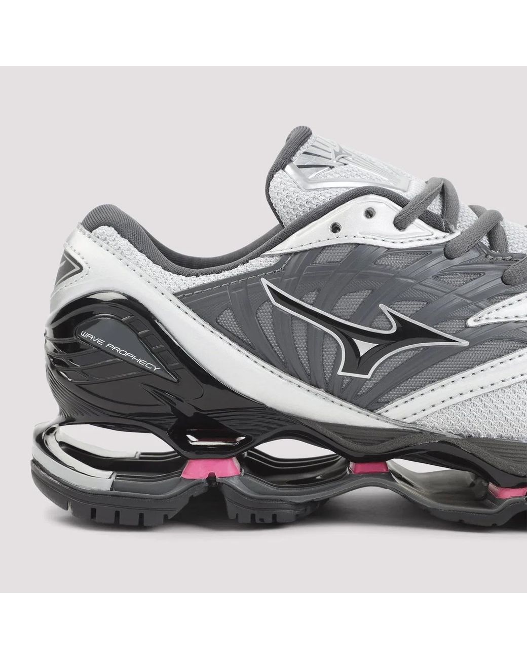 Mizuno White Harbor Mist Leather Wave Prophecy Ls Sneakers for men