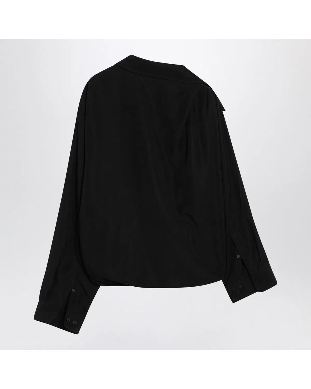 Balenciaga Black One-Shoulder Shirt