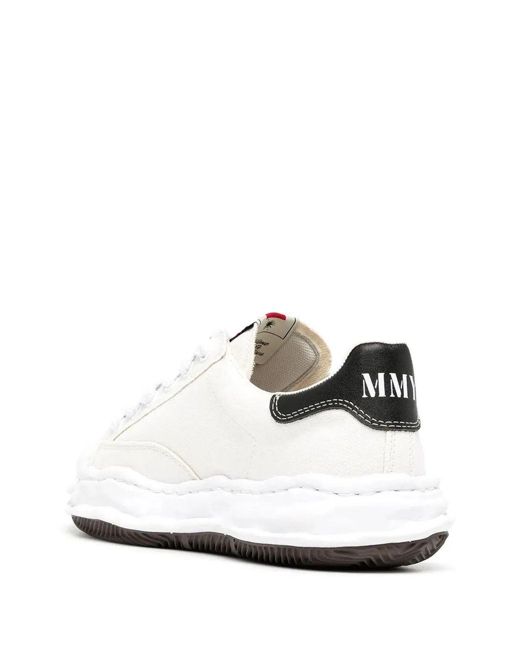 Maison Mihara Yasuhiro White Blakey Original Sole Canvas Low-Top Sneakers