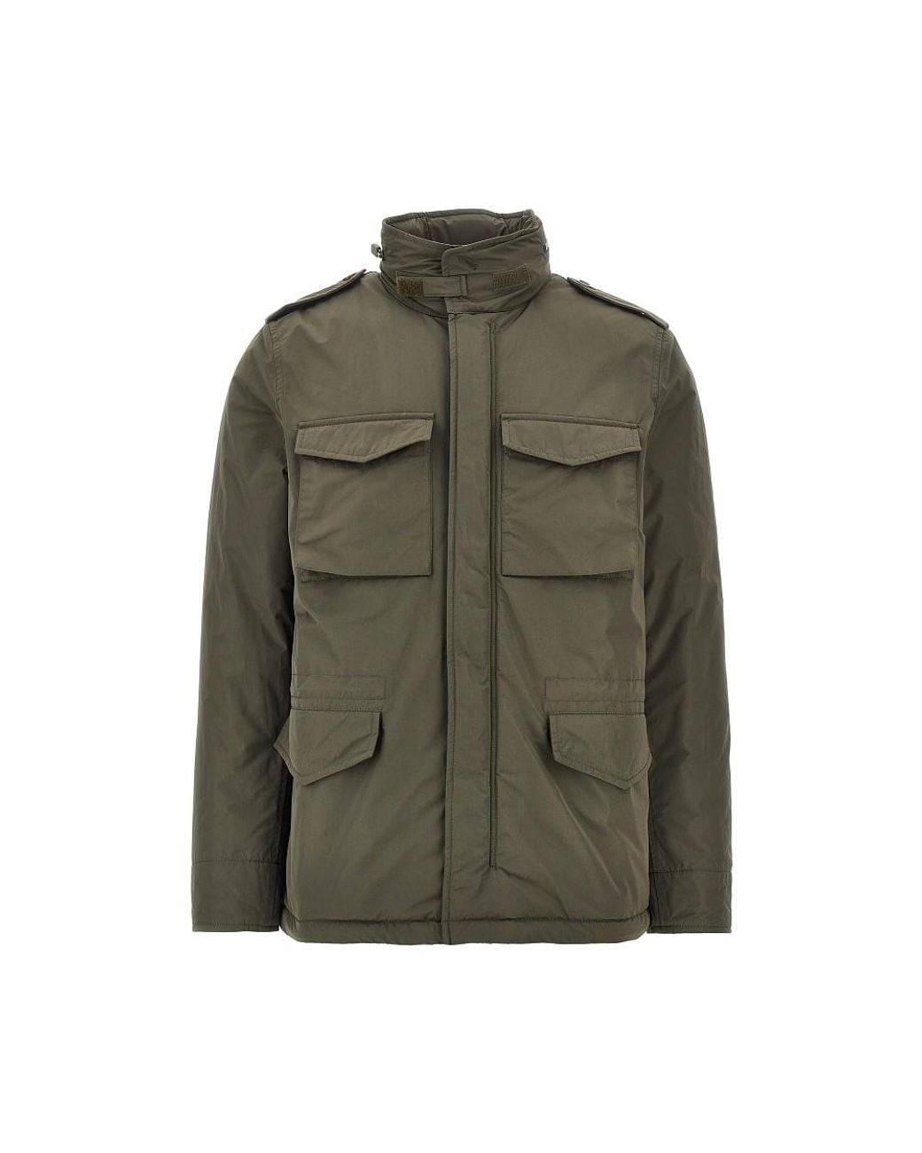 Aspesi Green Padded Nylon Minifield Jacket for men