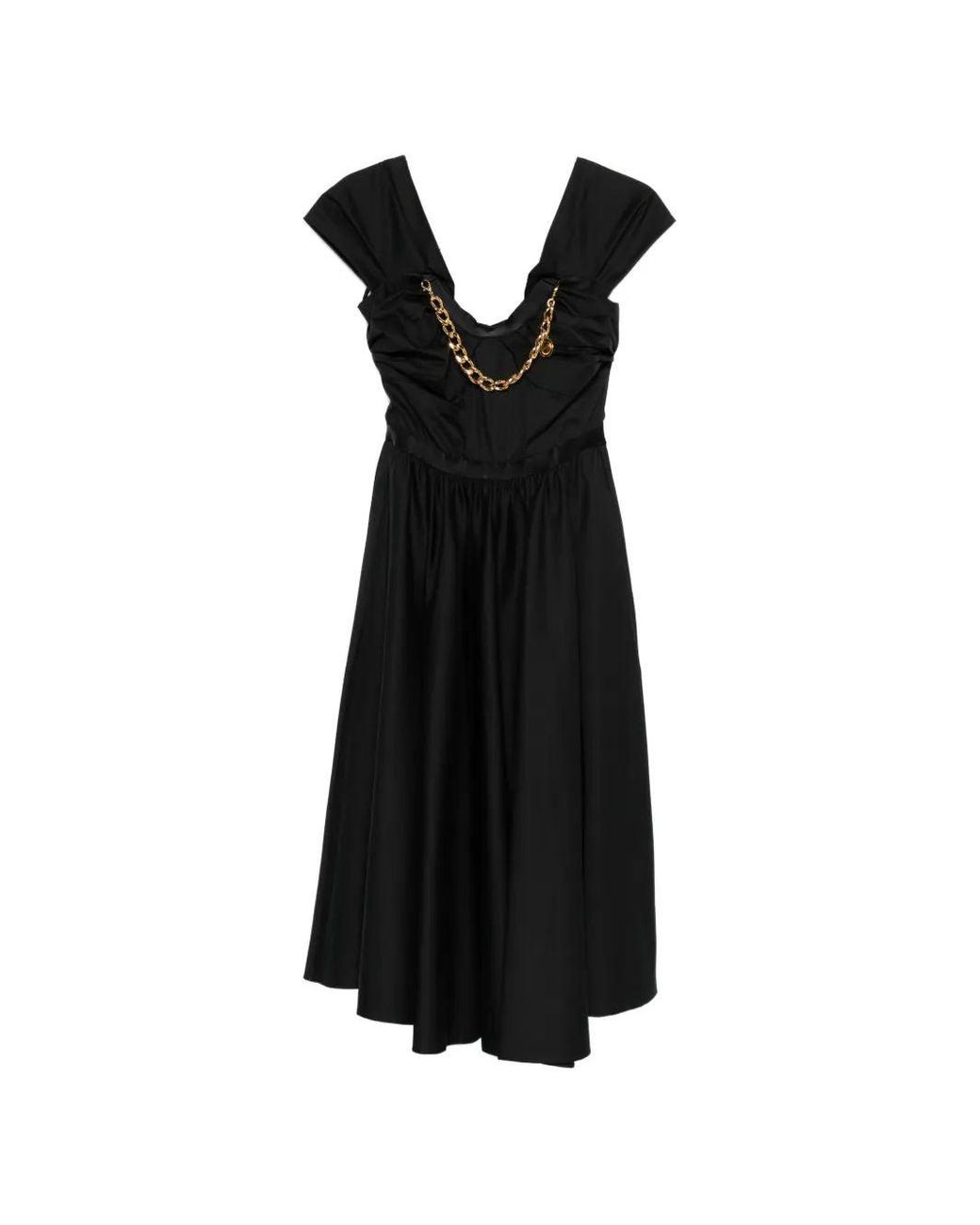 Elisabetta Franchi Black Viscose Dress