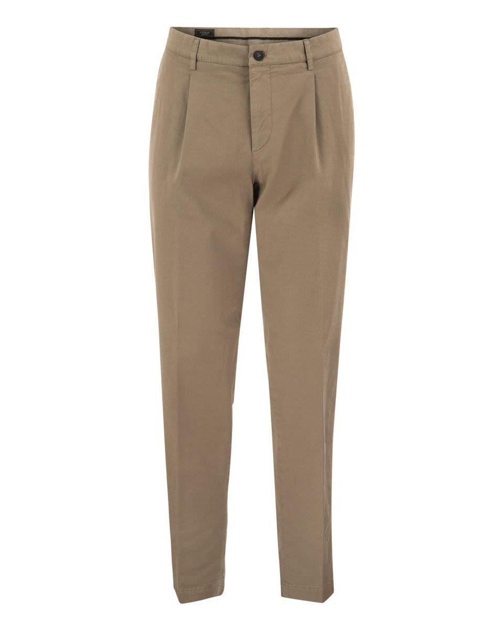 Peserico Natural Stretch Cotton Chino Trousers for men
