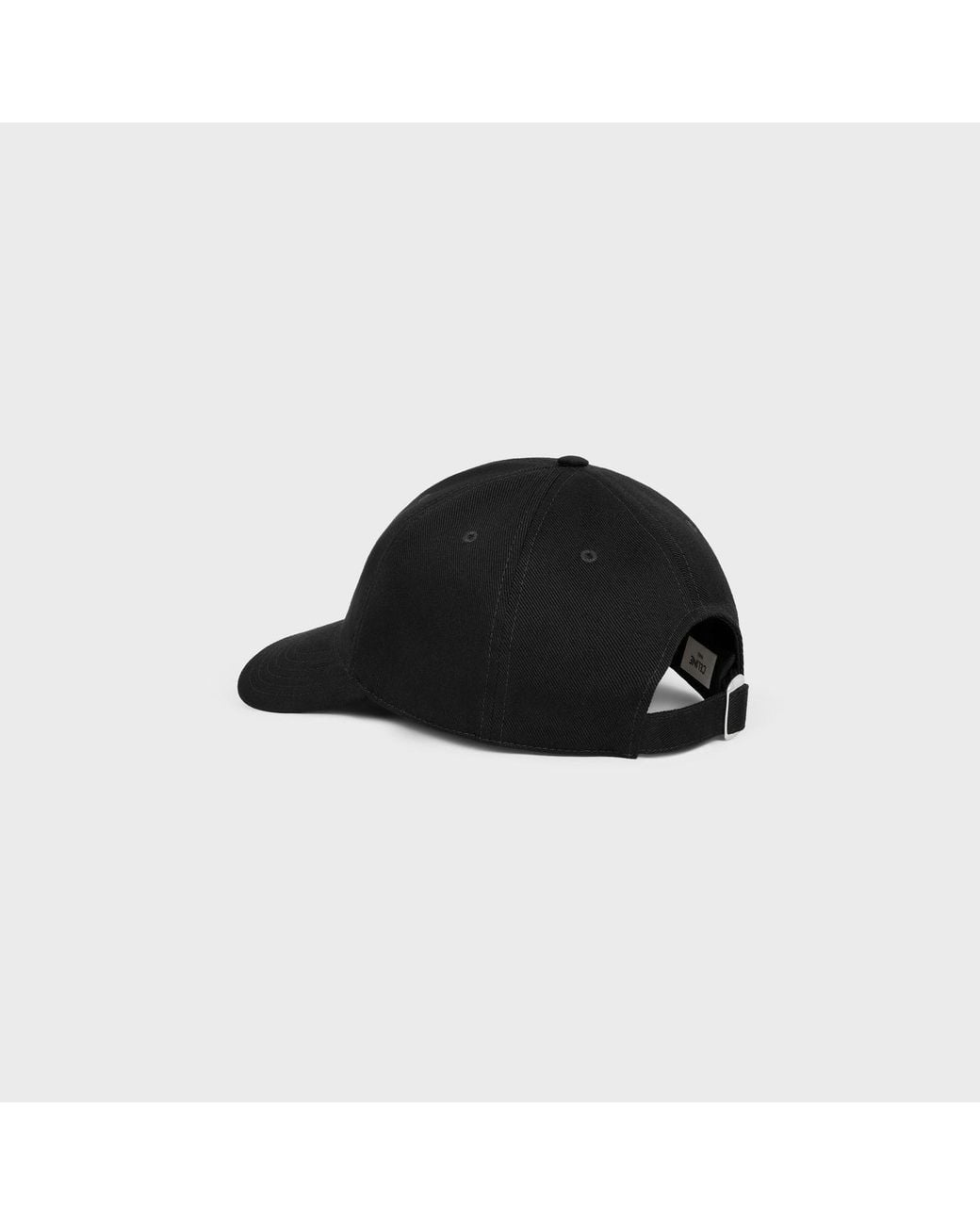 Céline Black Triomphe Baseball Cap for men