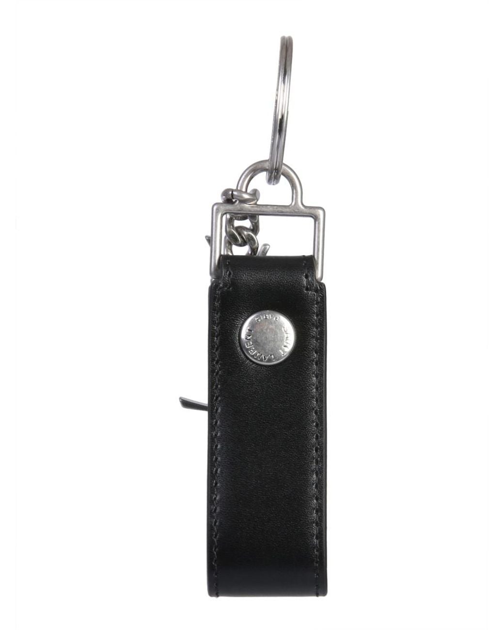 Saint Laurent Black Portachiavi Monogram for men