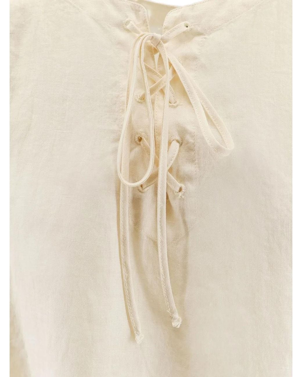 Aspesi White Linen Top