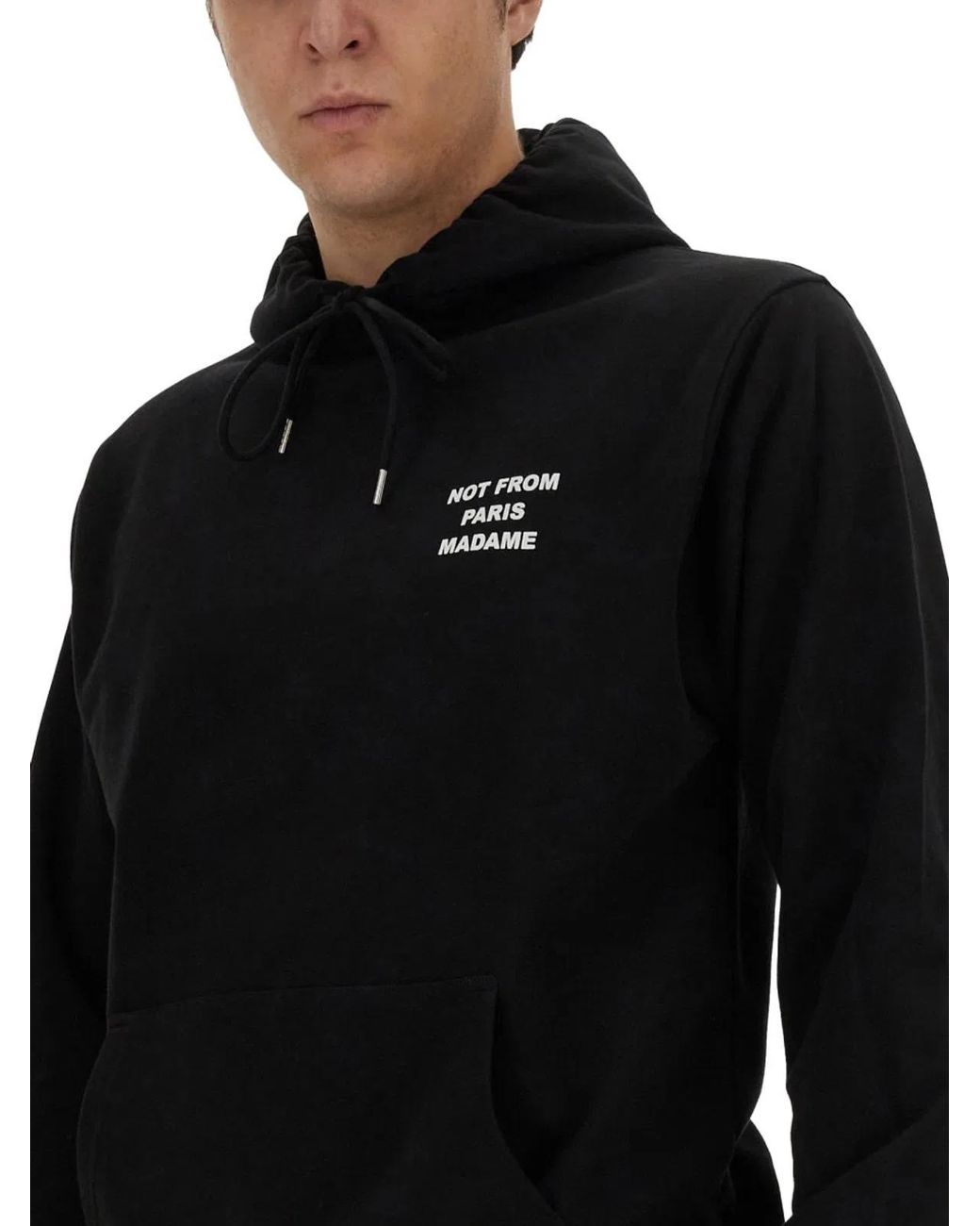Drole de Monsieur Black Felpa Slogan for men