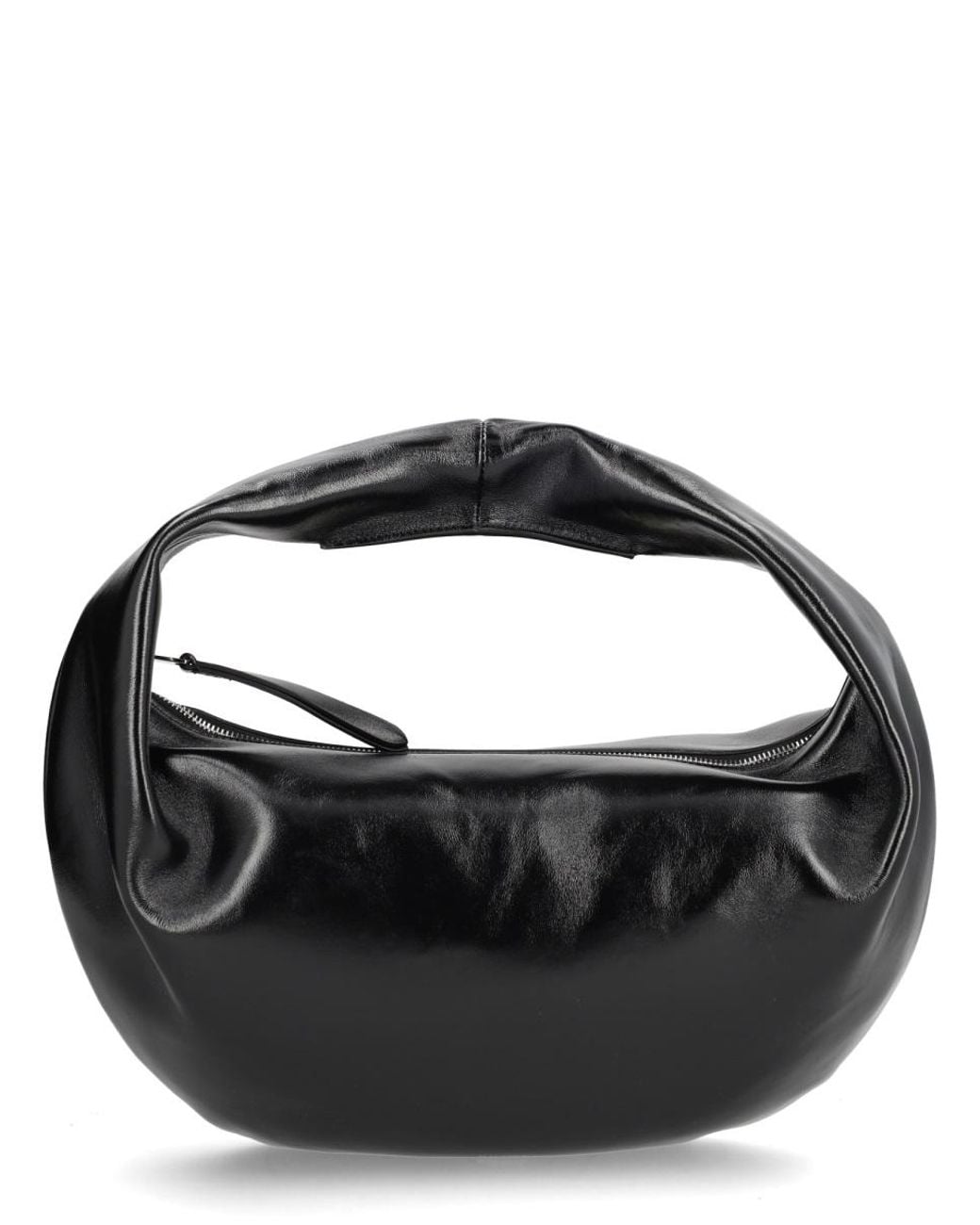 Khaite Black Medium Olivia Leather Hobo Bag