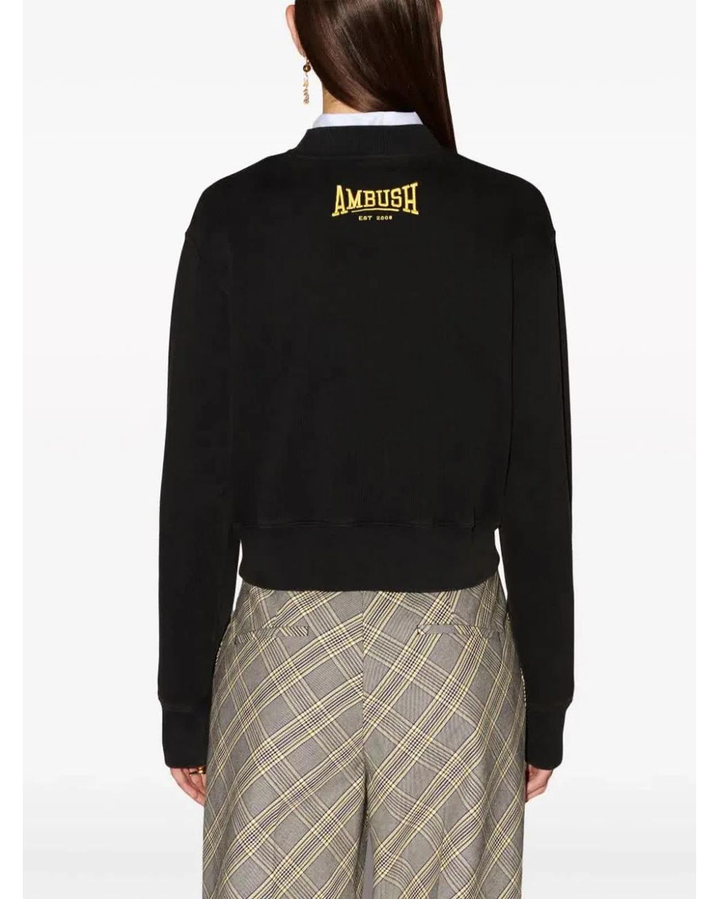 Ambush Black Scholarship Cropped Sweater