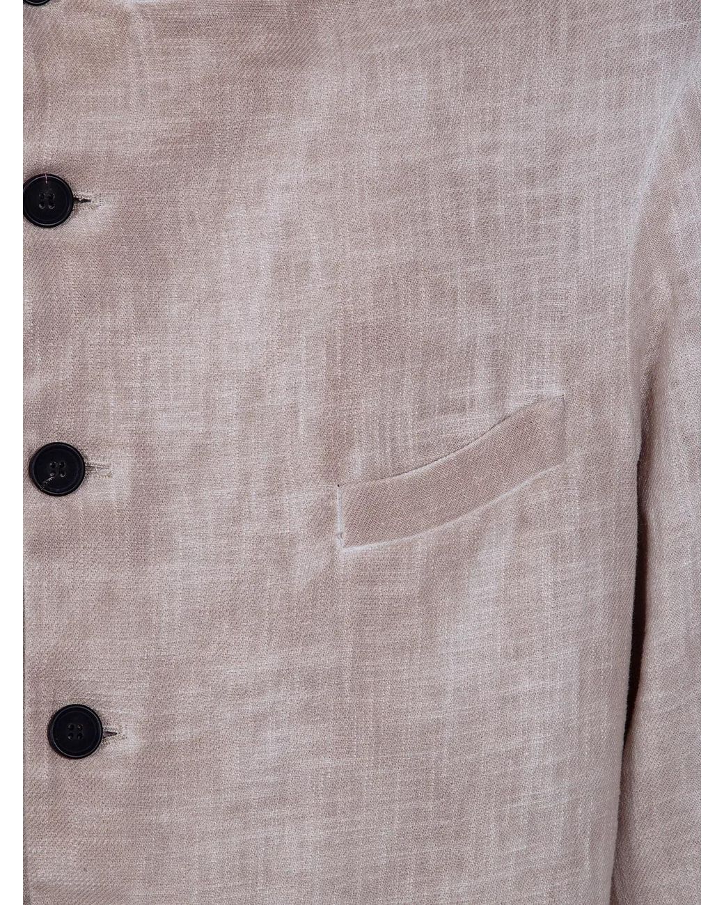 Avant Toi Brown "Hand Painted" Rever Jacket for men