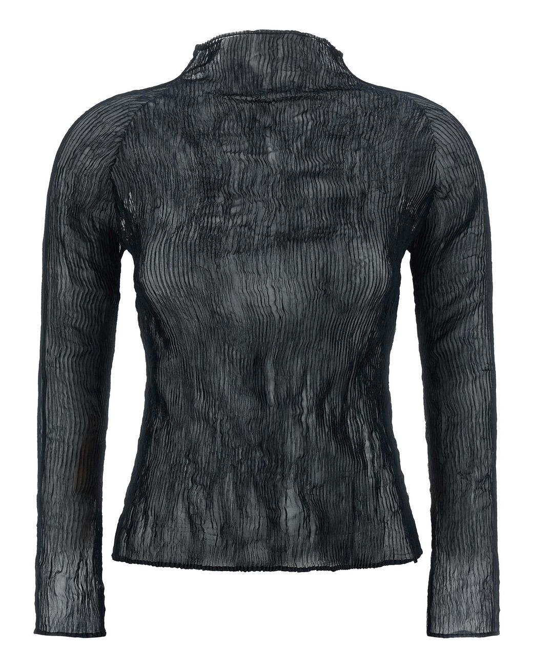 Issey Miyake Black 'Chiffon Twist 1' Sweater