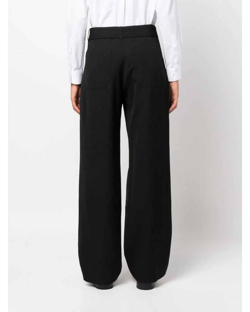 Studio Nicholson Black Wool Blend Trousers