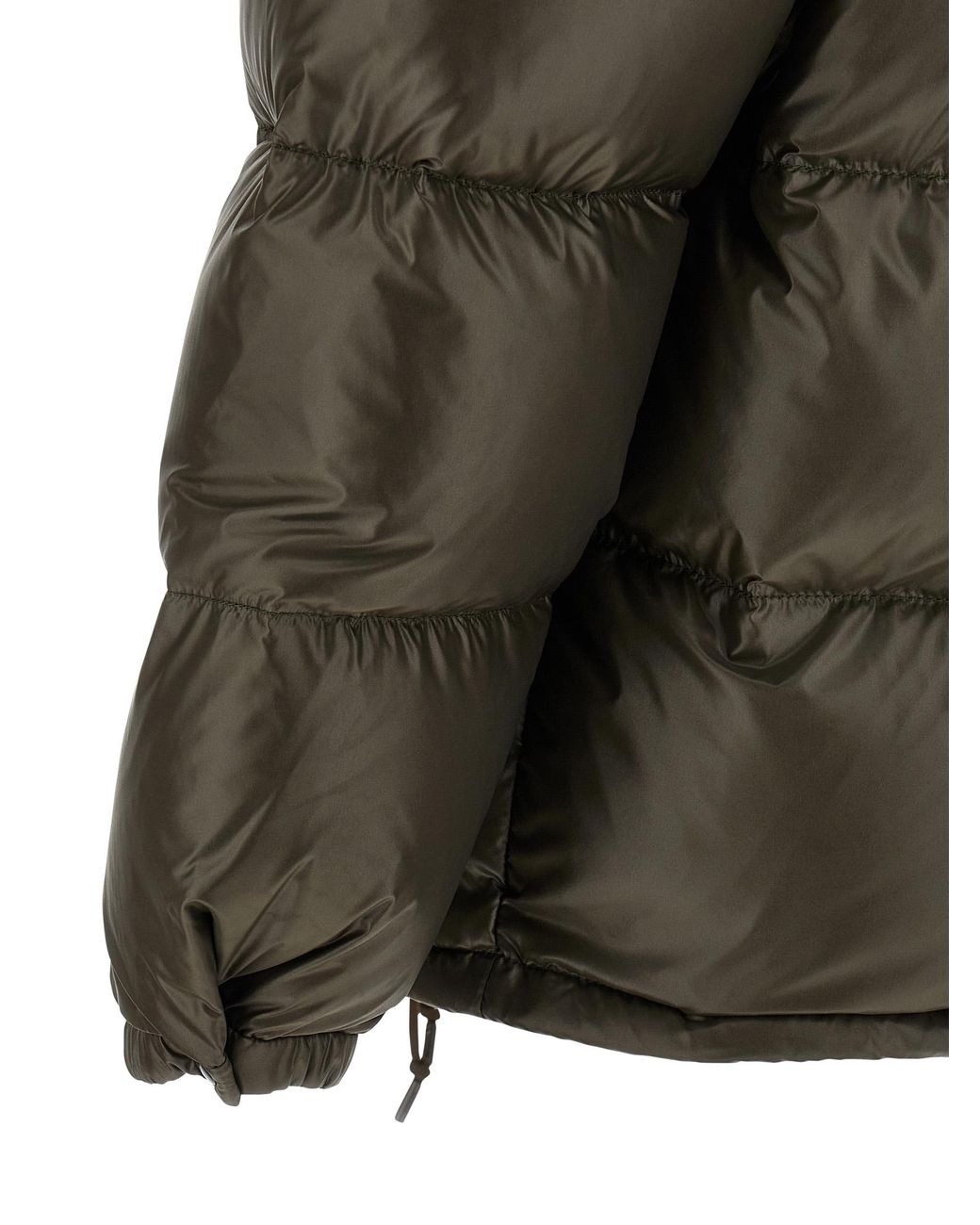 Prada Green Recycled Polyamide Full-Length Jacket for men