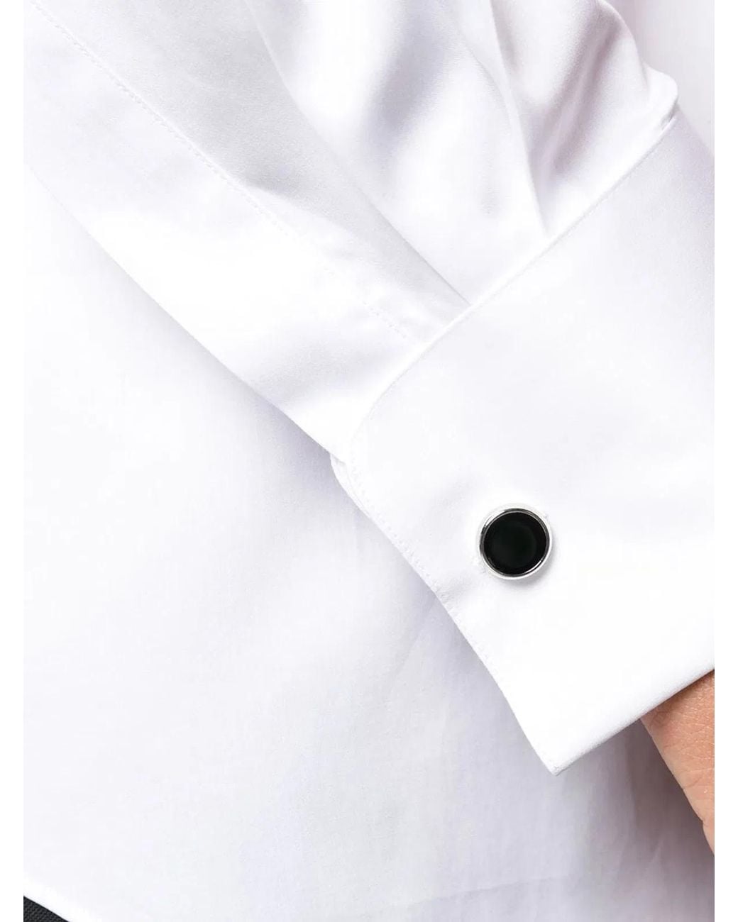 Xacus White Cotton Tailored Shirt for men