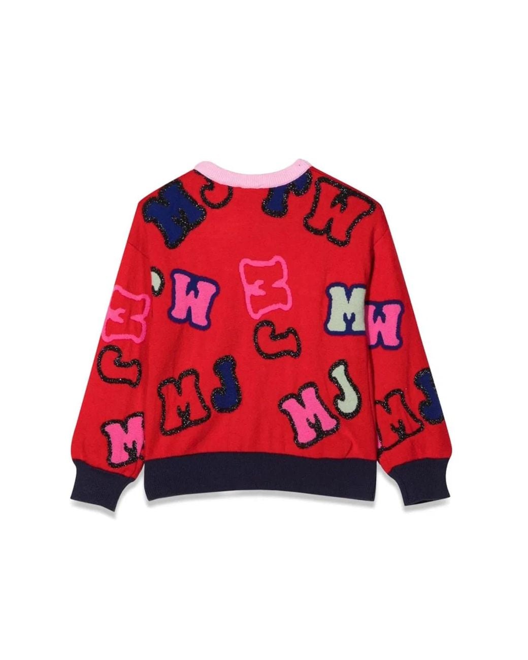 Marc Jacobs Red Mj Crew Neck Pullover