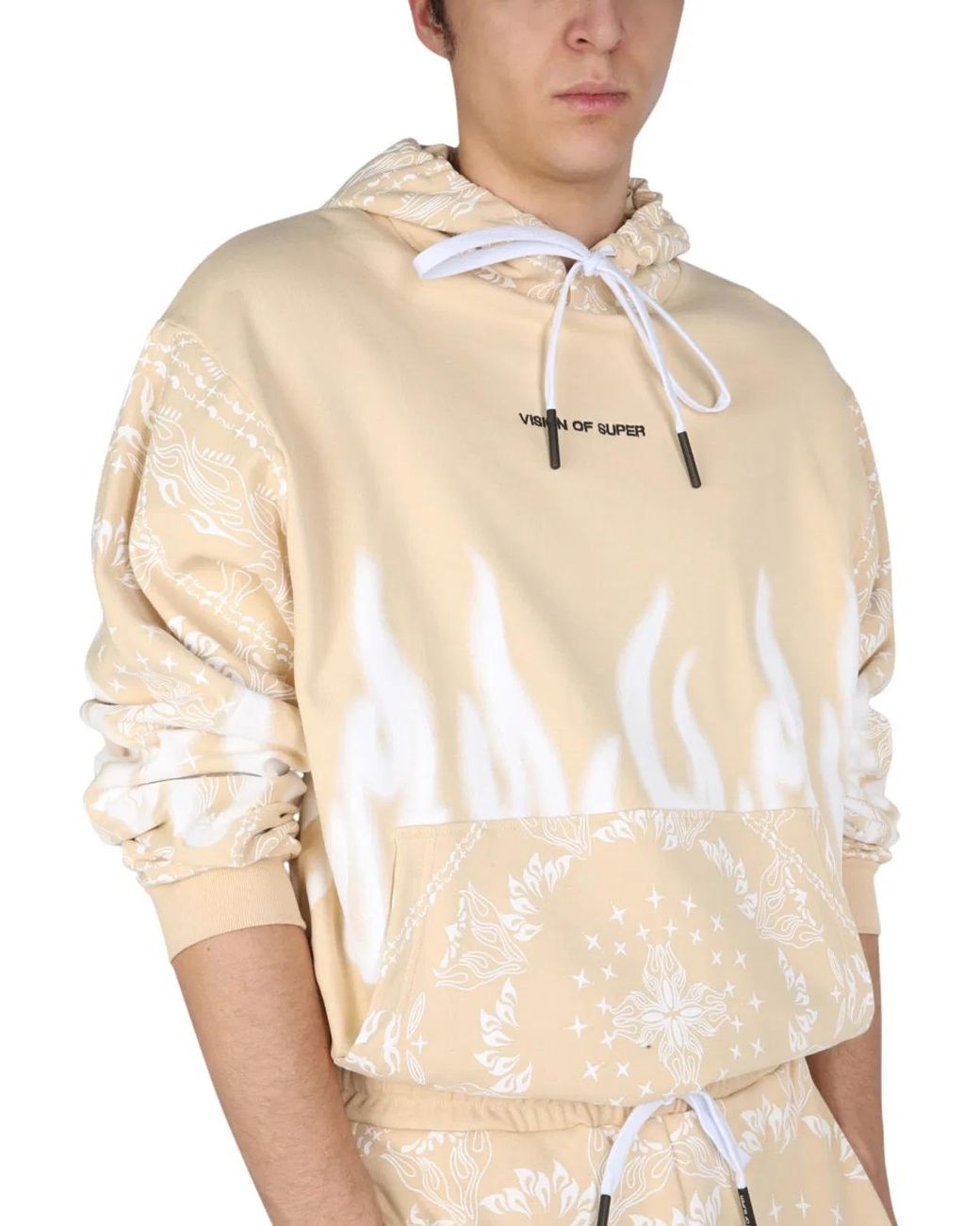 Vision Of Super Natural Sweatshirt With Paisley Pattern for men