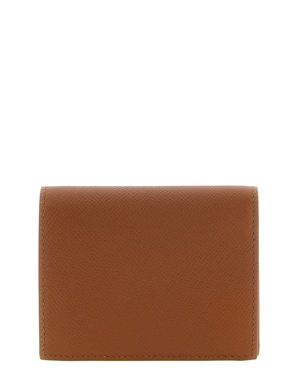 Ferragamo Brown 'Gancini' Compact Wallet