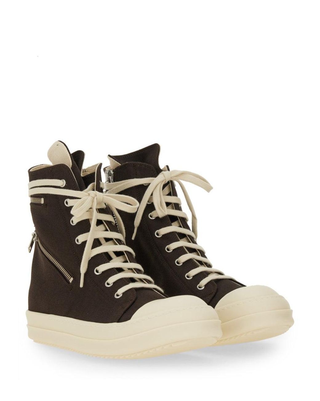 Rick Owens Black Cargo Sneaks for men