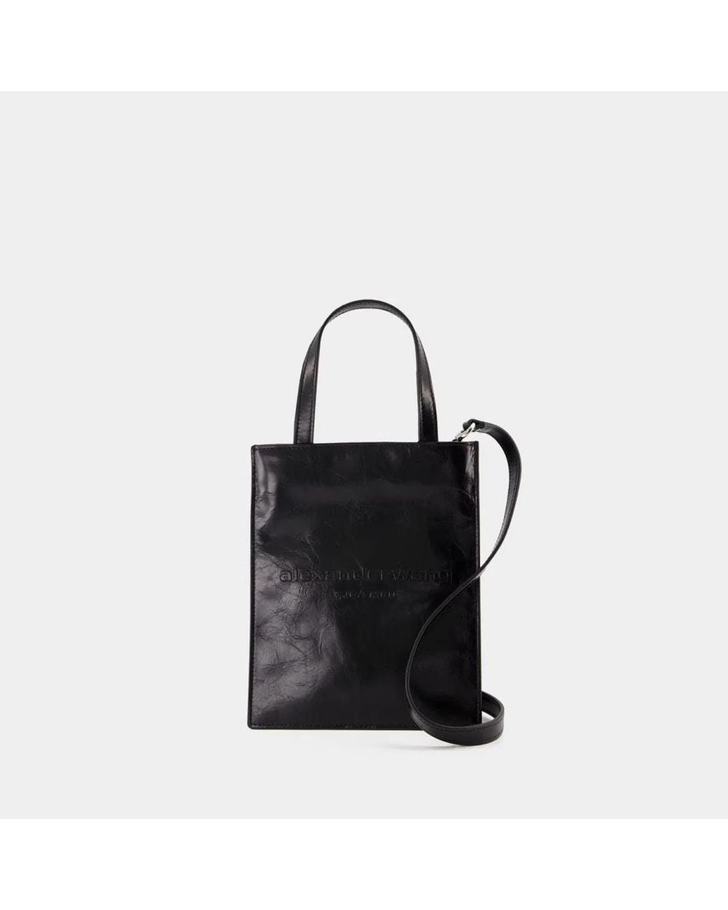Alexander Wang Black Mini Pinch Small Shopping Handbag
