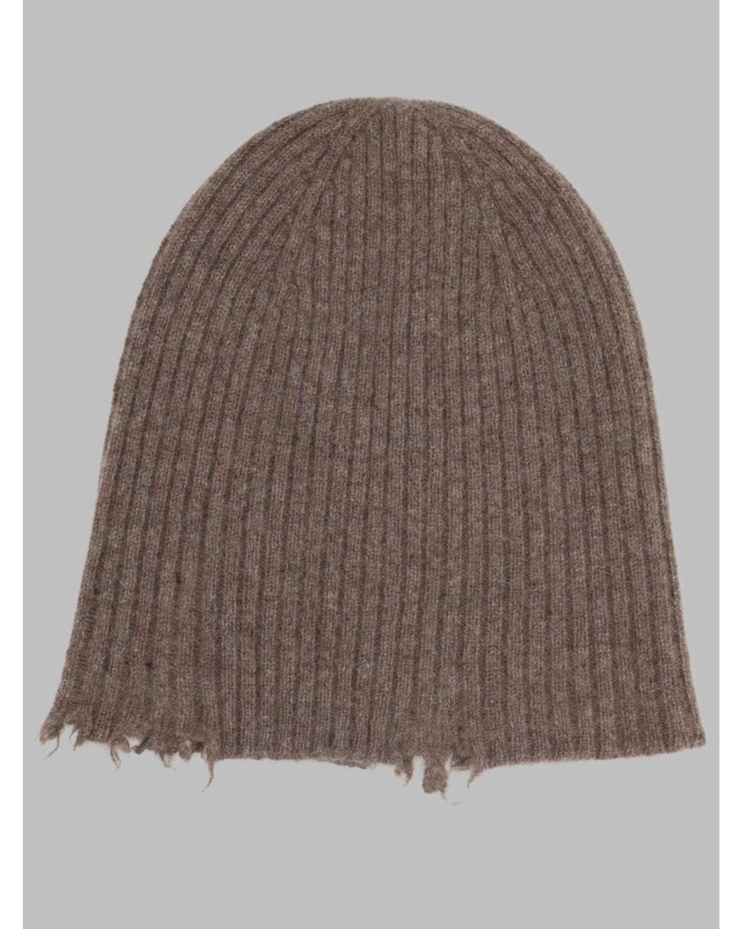Uma Wang Brown Mini Brim Felt Hat