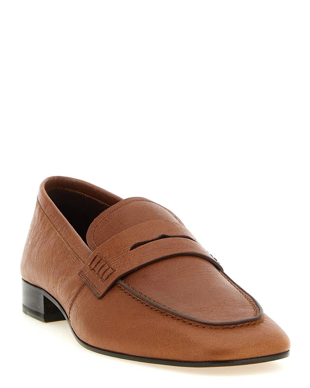 Dries Van Noten Brown 'Penny' Loafers