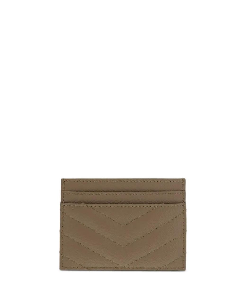 Saint Laurent Natural Portacarte Cassandre