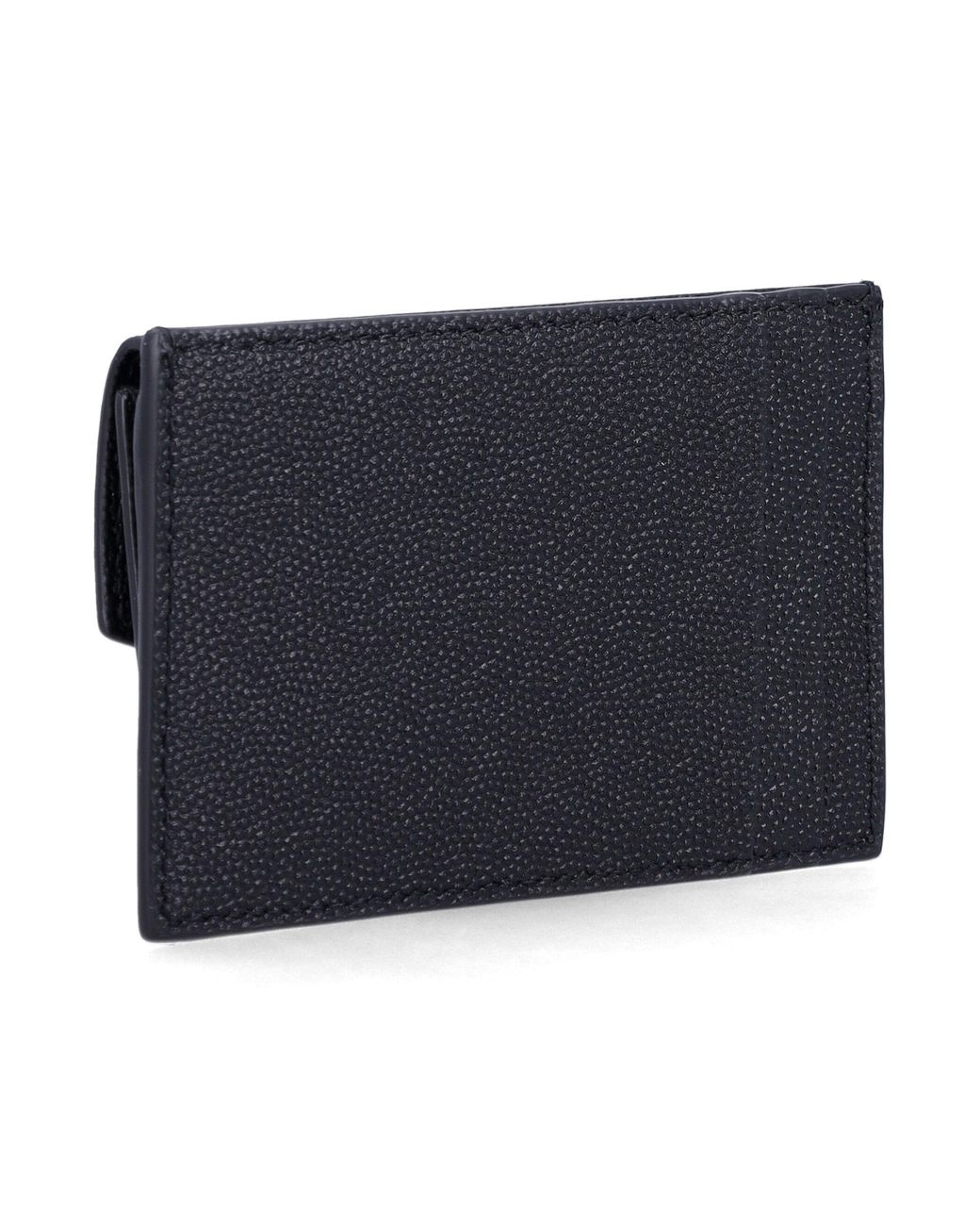 Saint Laurent Blue Uptown Flap Card Case