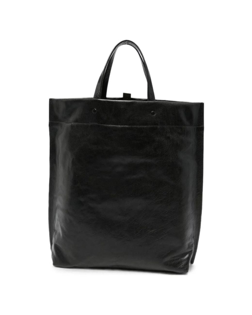 Lihann George Black Jani Leather Tote Bag