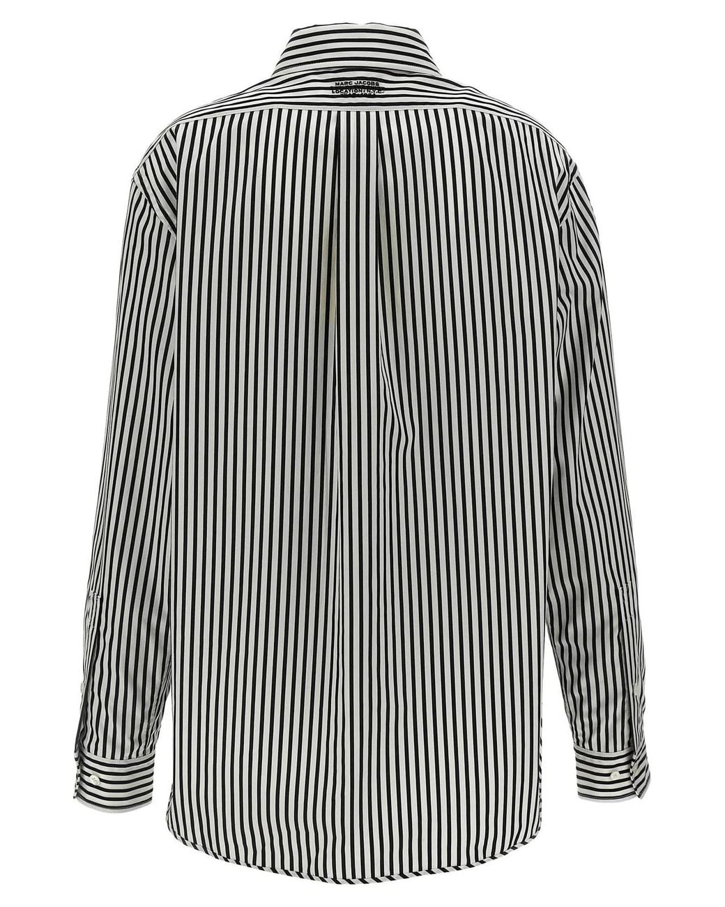 Marc Jacobs Gray 'The Striped Shirt' Shirt