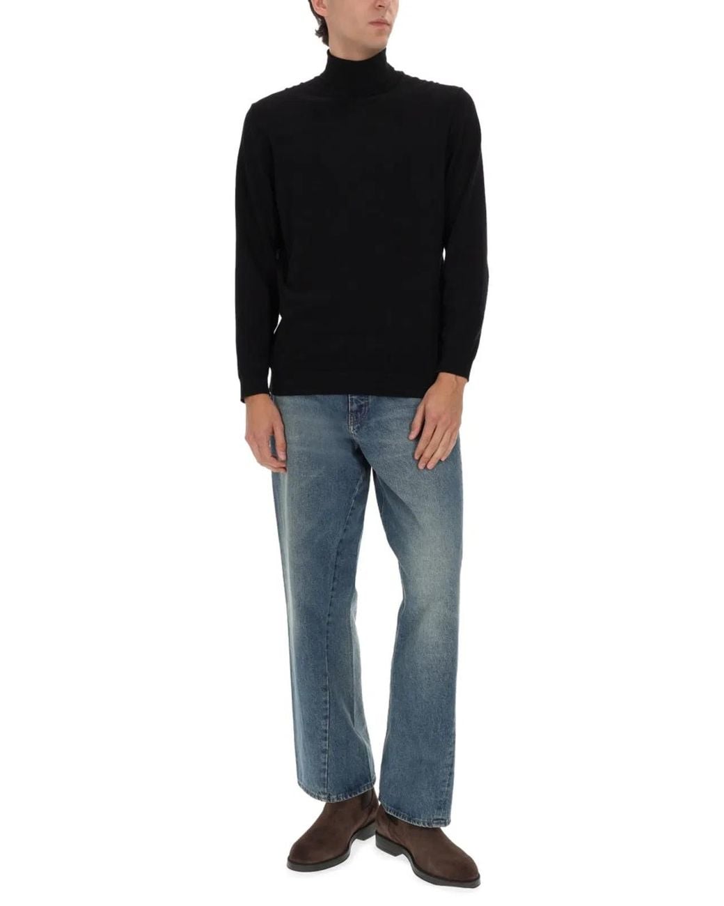 sunflower Blue Wide Twist Jeans for men
