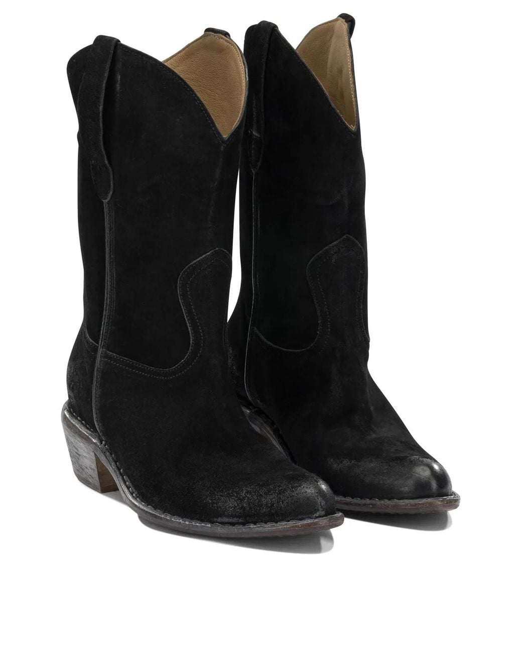 Moma Black "Dallas" Cowboy Boots