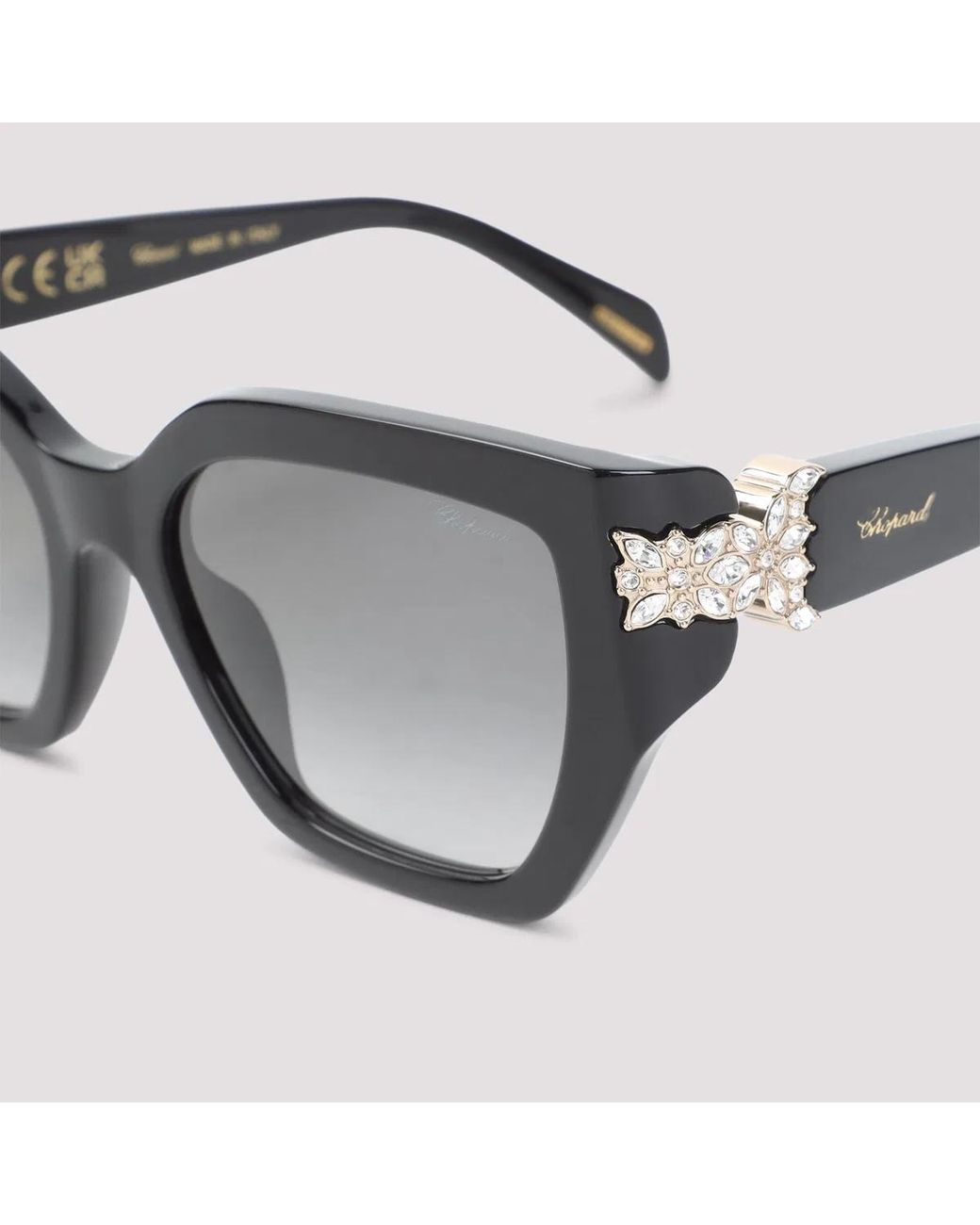 Chopard Black Acetate Sunglasses