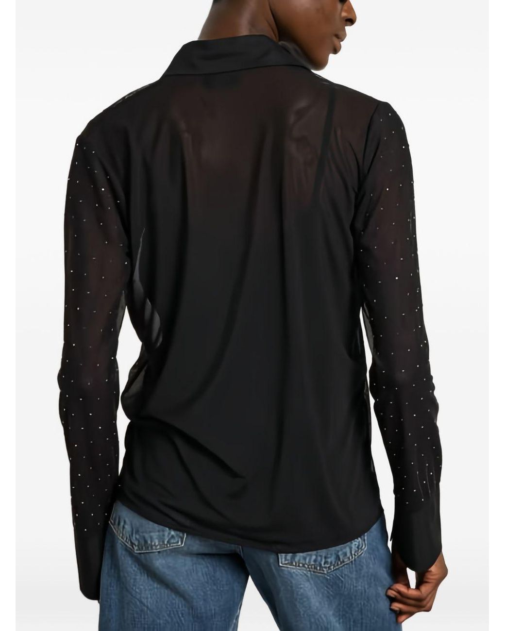 Liu Jo Black Polyester Elastane Shirt
