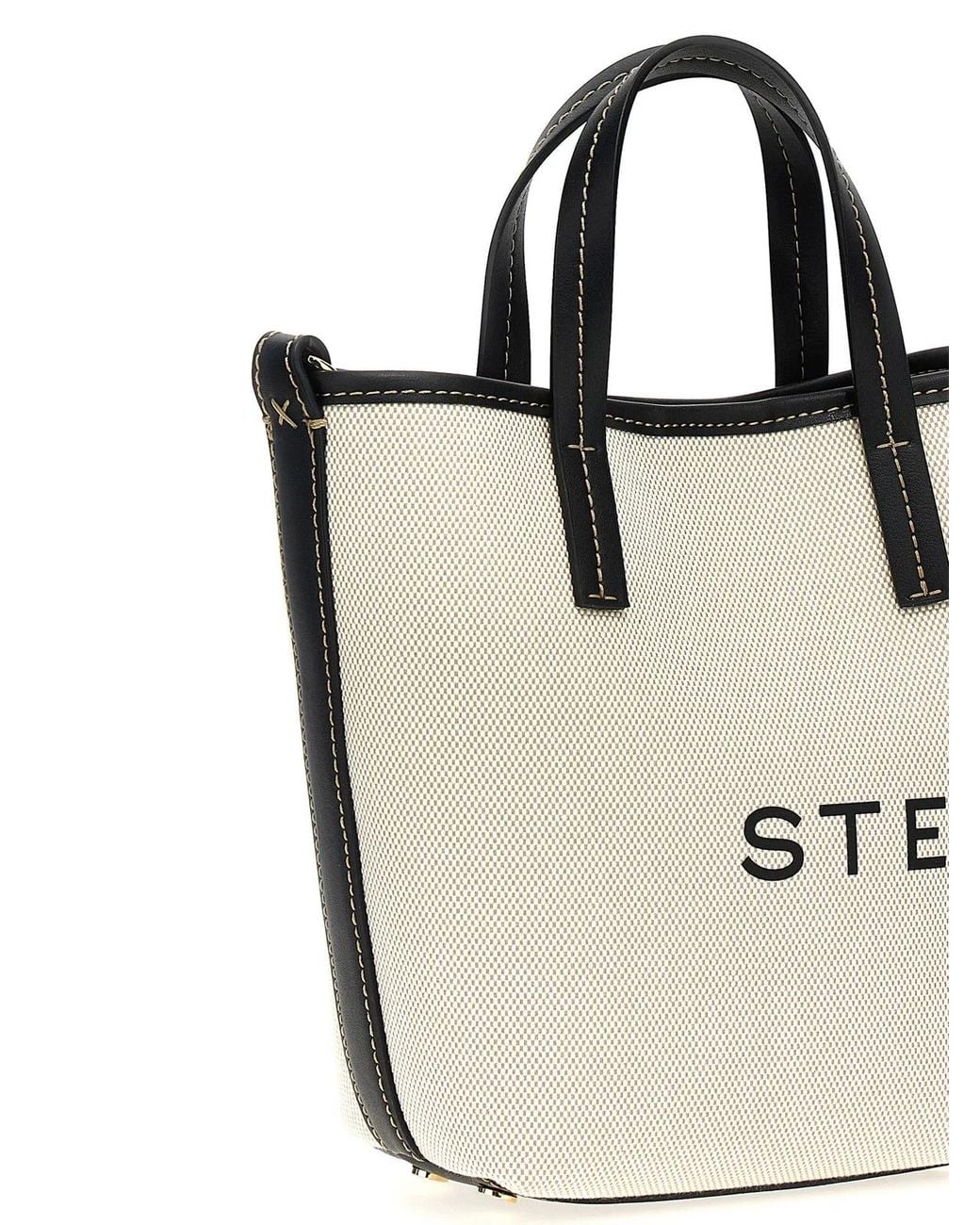 Stella McCartney Natural Logo Shopping Bag