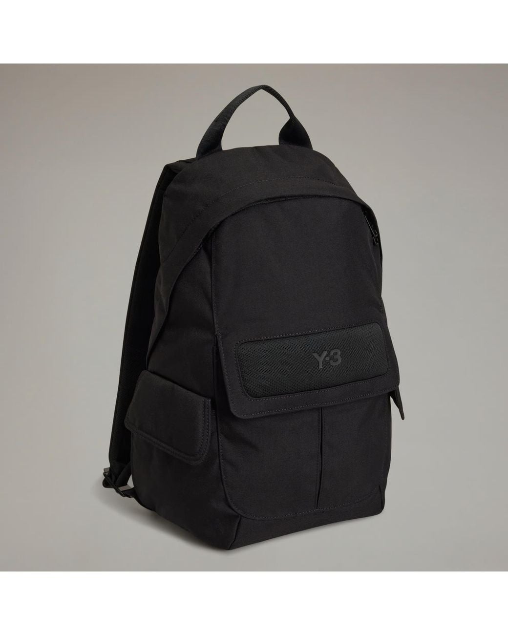 Y-3 Black Logo Backpack for men