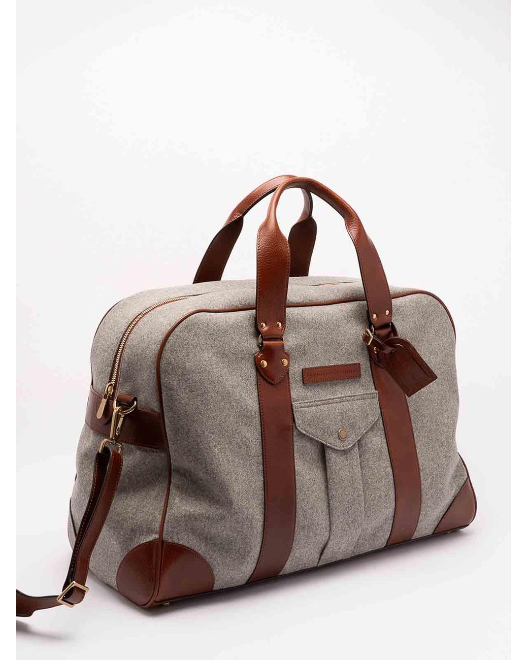 Brunello Cucinelli Brown Luggage Bag for men