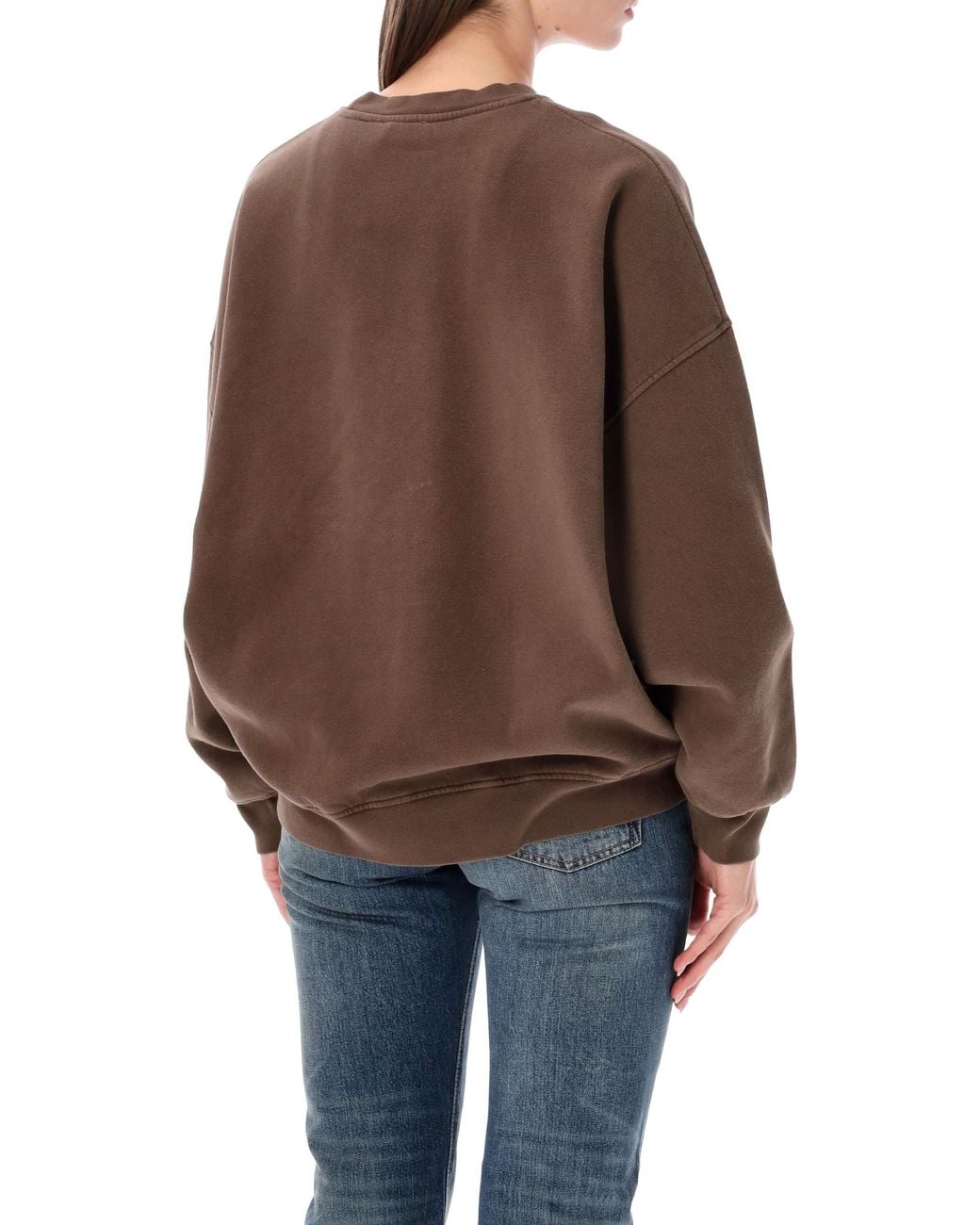 American Vintage Brown Plizzy Crewneck