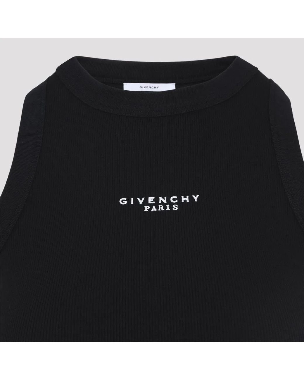 Givenchy Black Cropped Tank Top