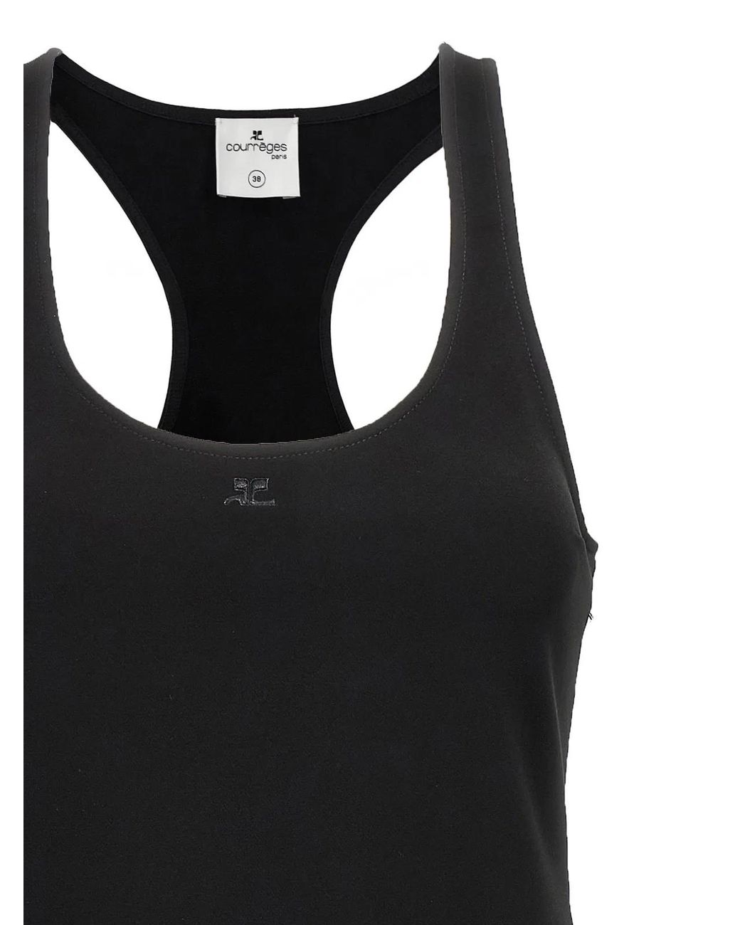 Courreges Black 'Infinty Pleats A-Line' Dress