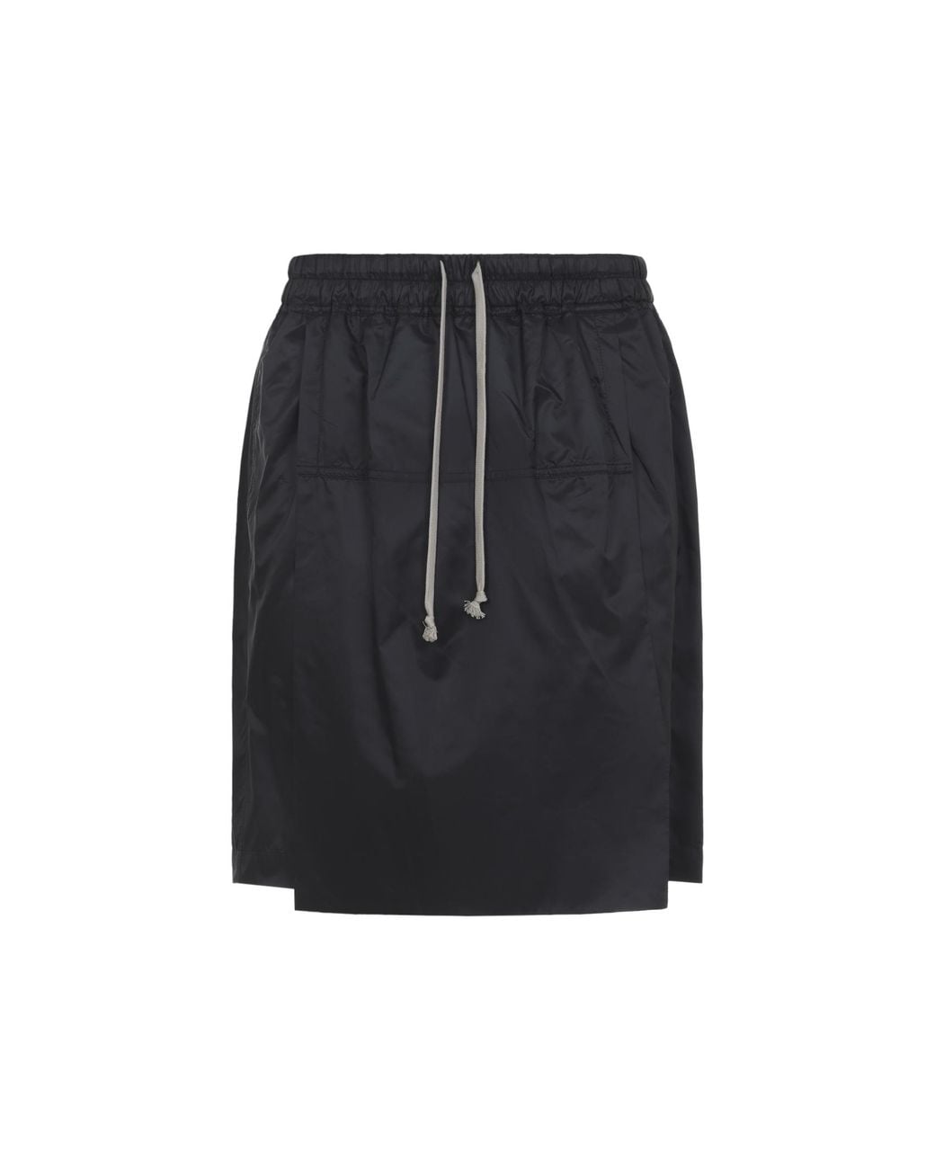 Moncler Black Kilt Shorts Moncler + Rick Owens for men