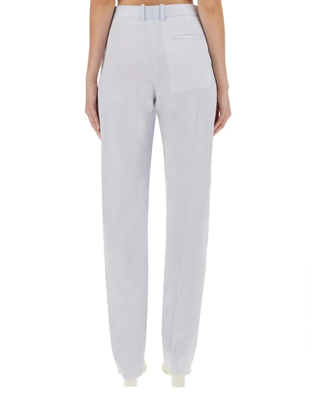Bottega Veneta Blue Straight Cut Pants