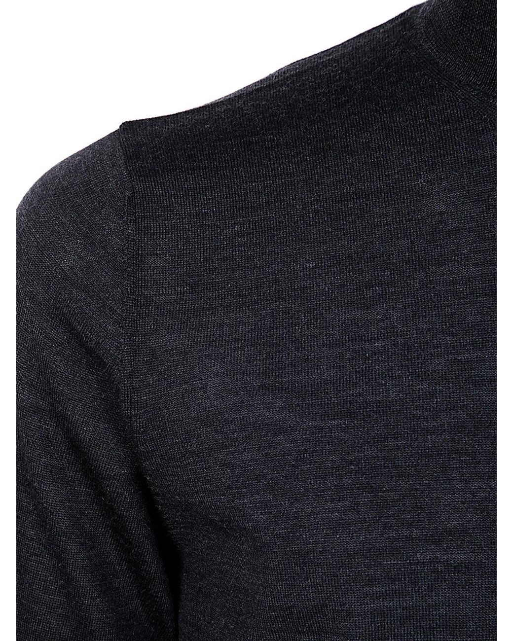 FILIPPO DE LAURENTIIS Blue Long Sleeves Merinos Turtleneck for men