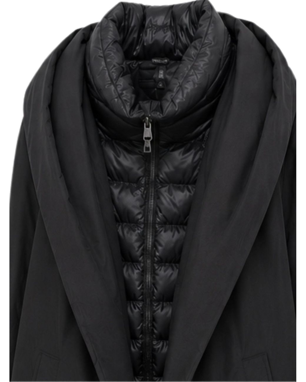 Herno Black 2 Layer Windstopper Padded Coat With Belt