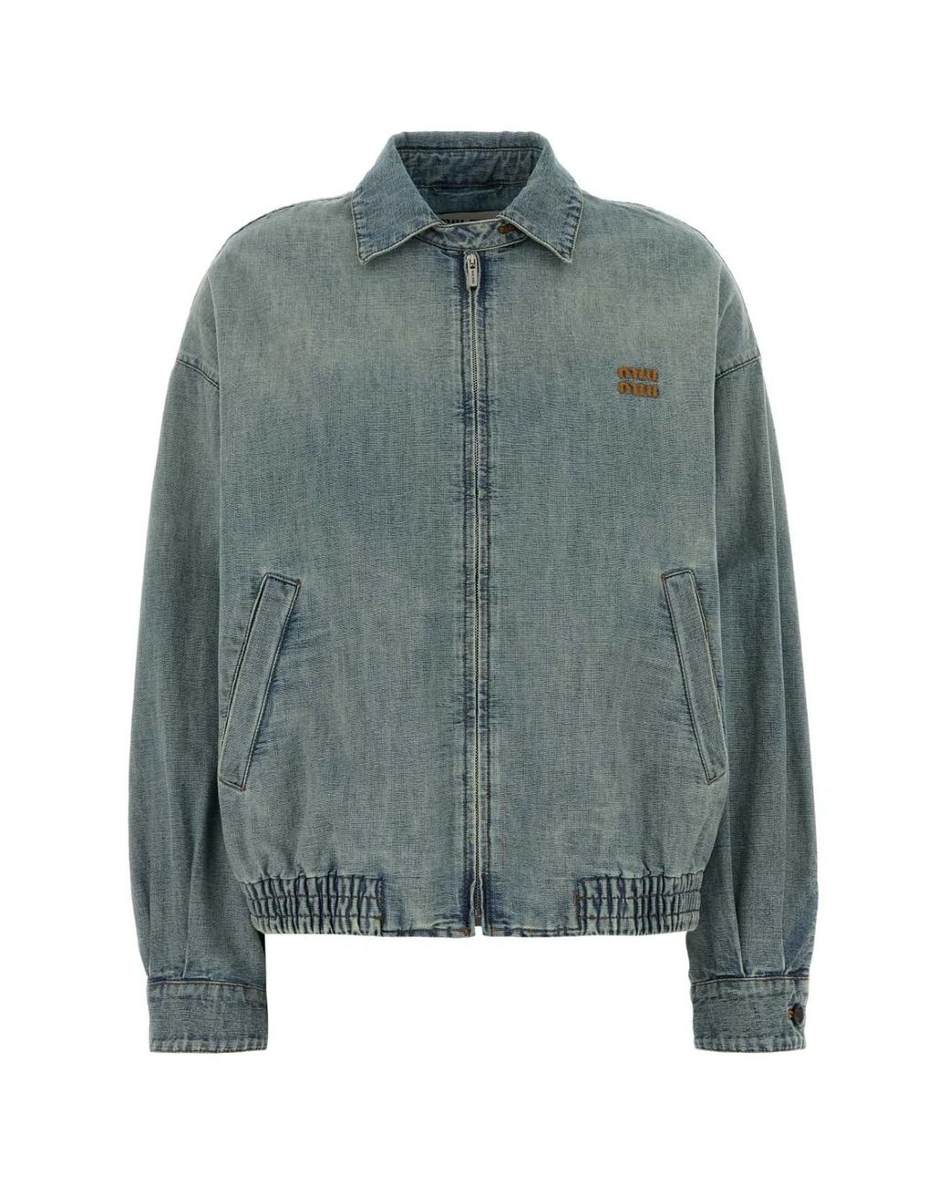 Miu Miu Green Chambray Blouson