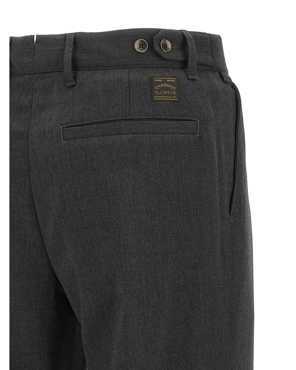 Incotex Gray Polyester Dress Pants for men